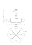 Превью фото №7  Подвесной светильник Подвесной светильник Maytoni MOD109PL-08BS