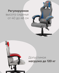 Превью фото №3  Кресло спортивное TopChairs Phantom бело-черный