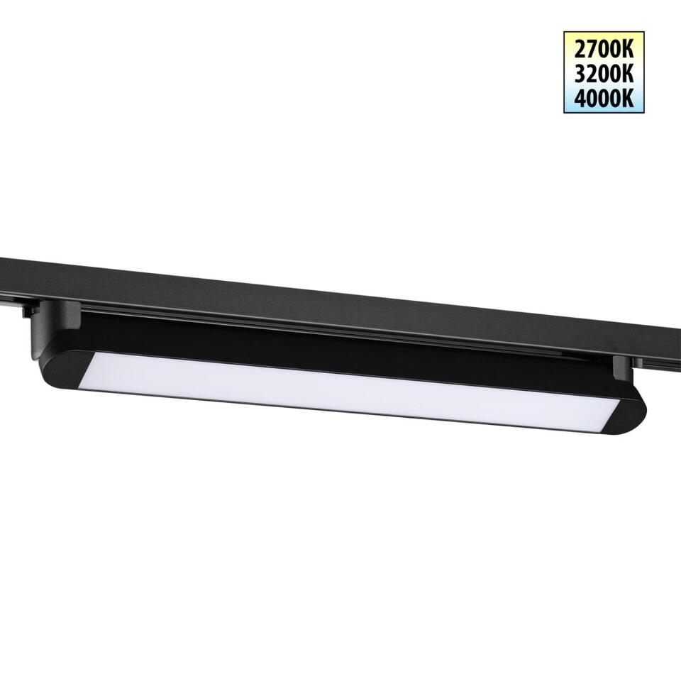 Фото №8  NOVOTECH 359796 PORT NT25 264 черный Светильник однофазный трехжильный трековый с переключ. цв. температуры IP20 LED 24W 180-265V 2700К/3200К/4000К ITER
