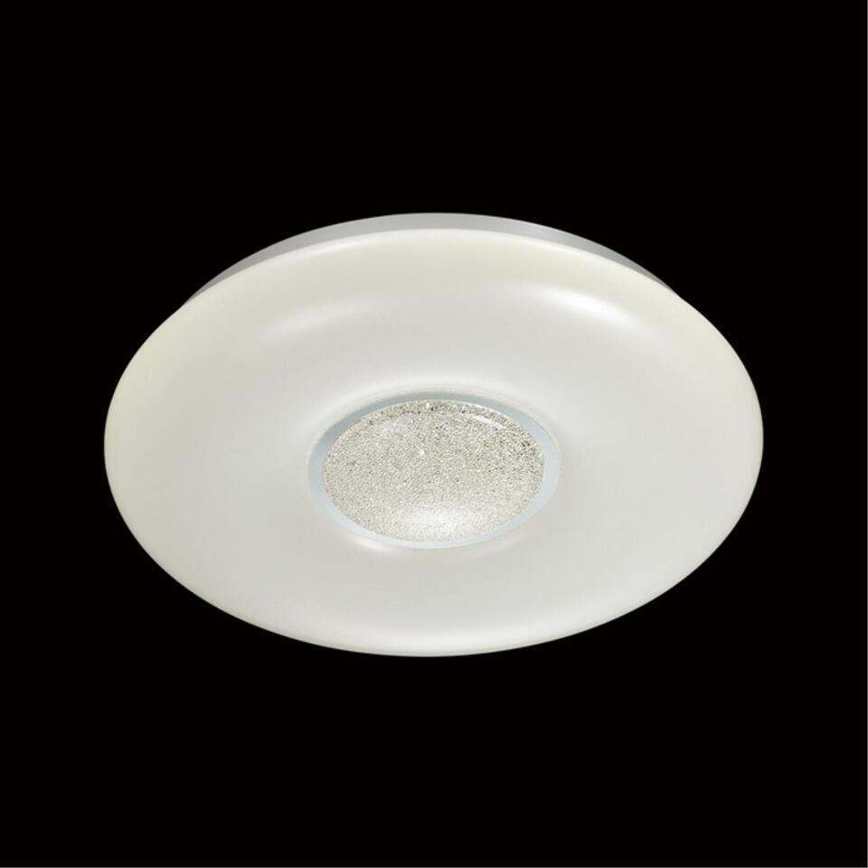 Фото №5  SONEX 2074/DL PALE SN 000 Светильник пластик/белый/хром/прозрачный LED 48Вт 3000-6300K D410 IP43 пульт ДУ LAZANA
