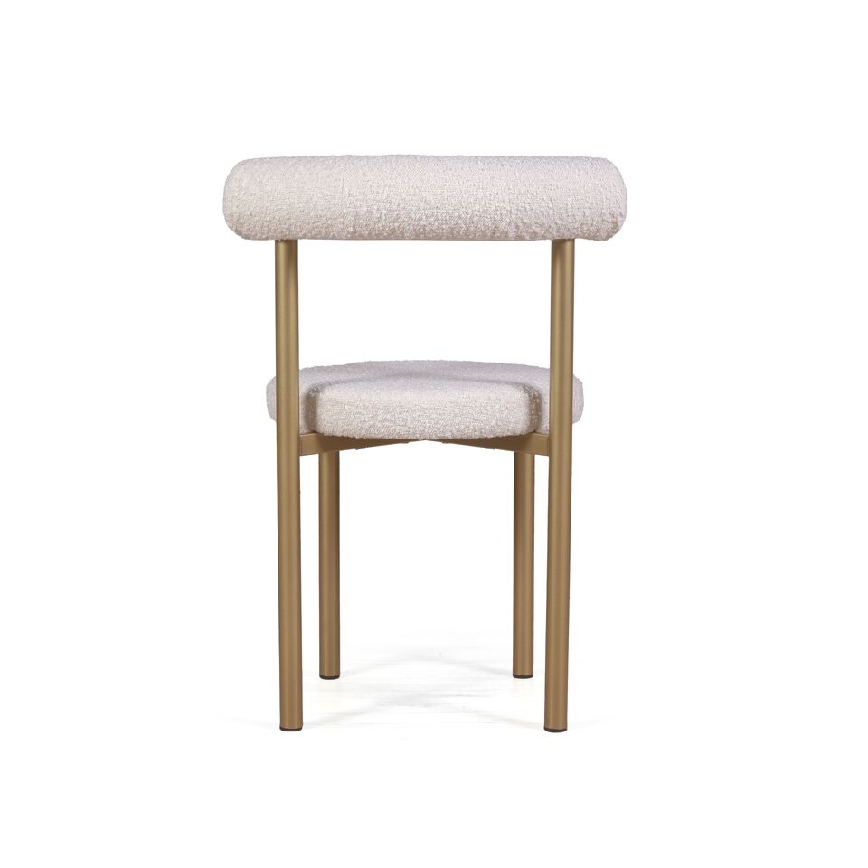 Фото №9  Top concept Стул Бигги, букле Turin ivory / опоры золото