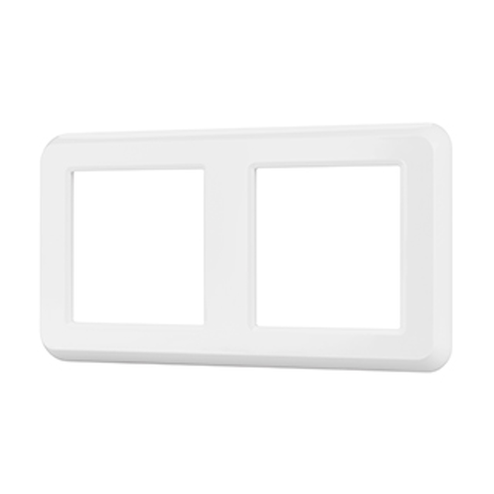 Фото №1  Рамка Arlight Рамка пластиковая FRM-VERSA-PL-2-WH ( -)