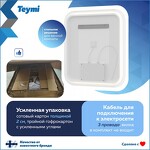 Превью фото №9  Teymi Зеркало Solli Luxor 600х650, LED подсветка, сенсор, антипар T20401
