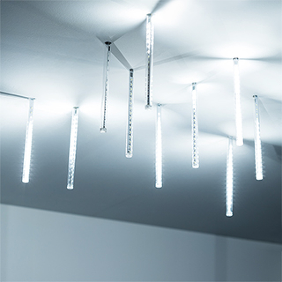 Фото №1  Ardecoled Светодиодная гирлянда ARD-ICEFALL-CLASSIC-D12-200-10PCS-CLEAR-32LED-LIVE WHITE (230V, 10.5W) ( IP65)