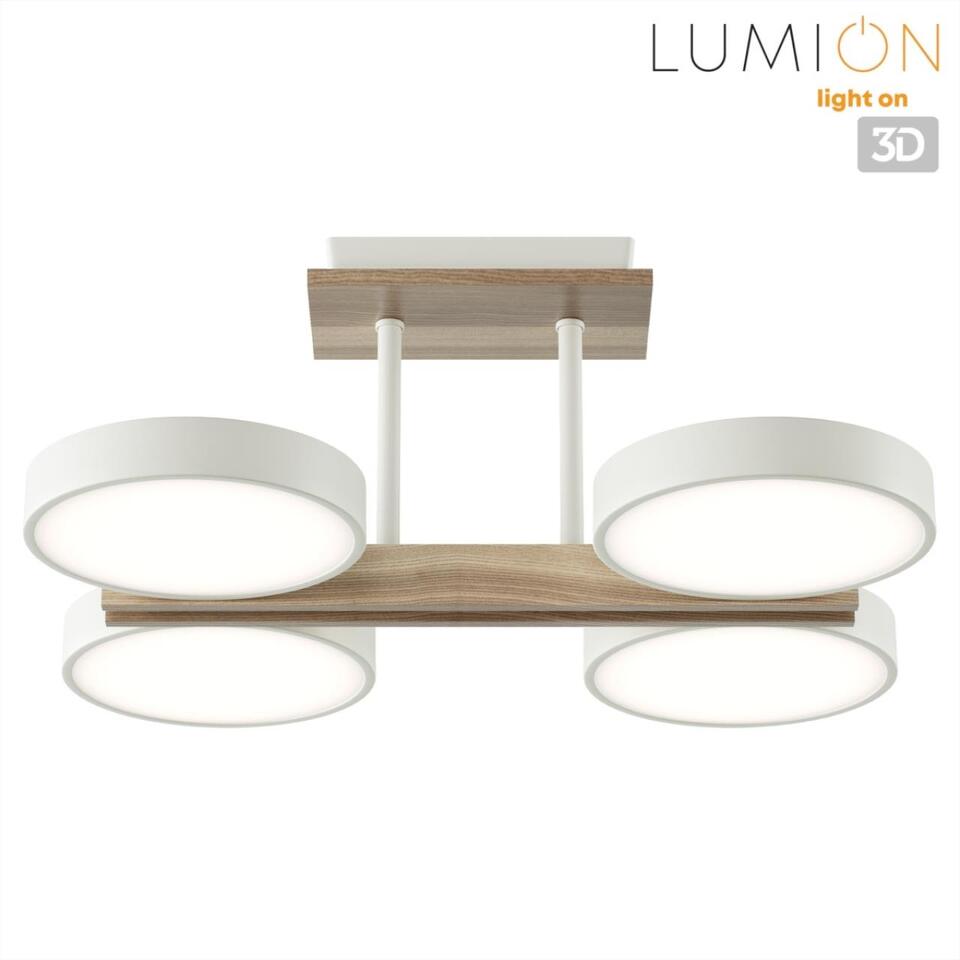 Фото №9  LUMION 8030/72CL LEDIO LN26 345 белый, дерево/металл/акрил Потолочный светильник LED 72W 3000/4000/6000К 220V PLATO