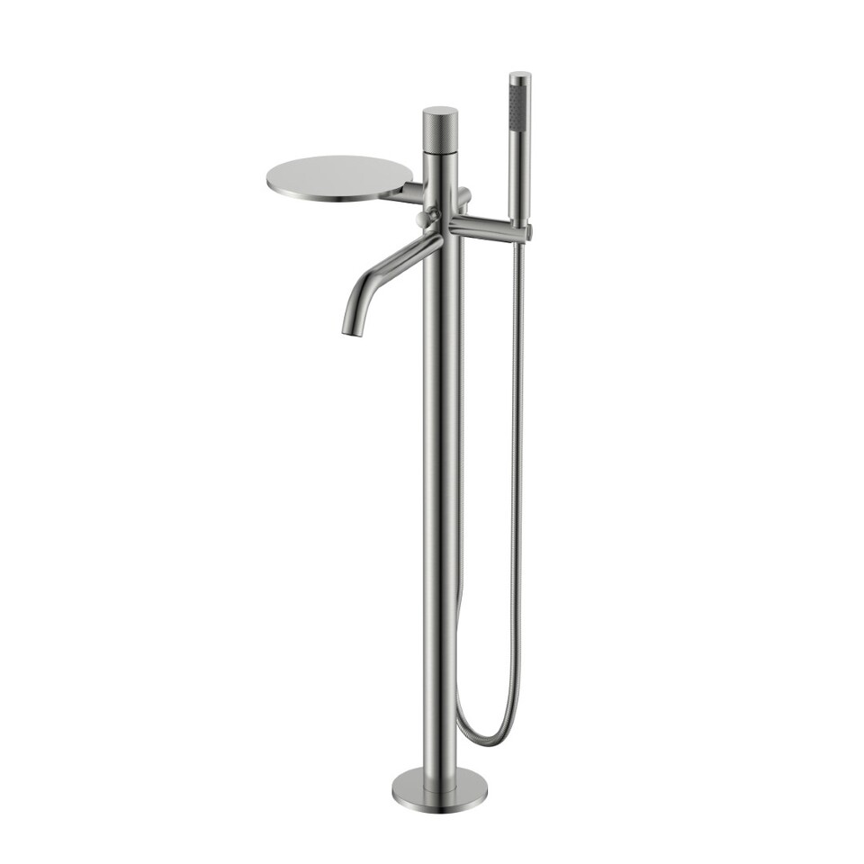 Фото №2  Boheme Смеситель STICK напольный NIKEL BRUSH SPIRALE