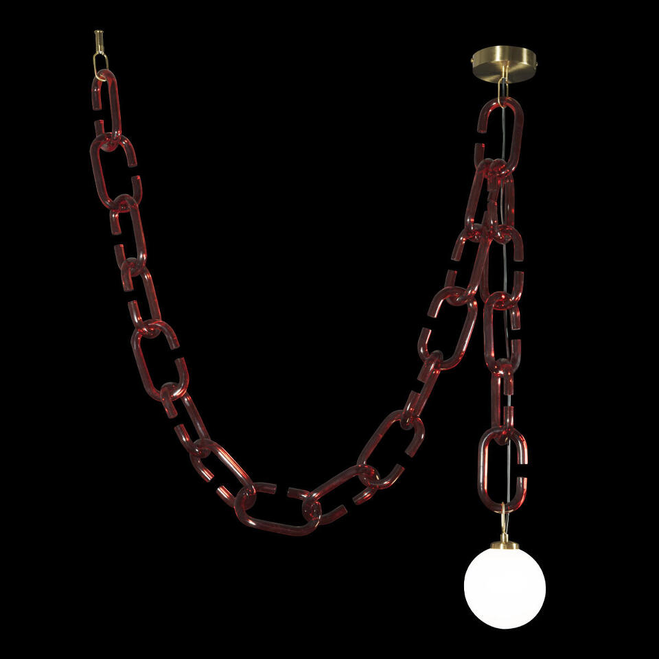 Фото №5  Подвесной светильник 10128C Red Подвесной светильник LOFT IT Chain