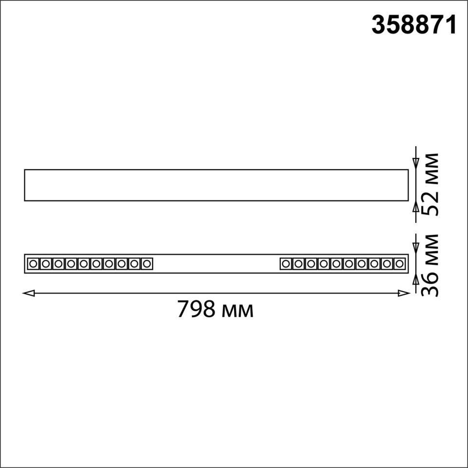 Фото №6  Подвесной светильник NOVOTECH 358871 OVER NT22 338 белый Светильник накладной/подвесной светодиодный (длина подвесов 1,2м) IP20 LED 4000K 30W 220V ITER