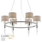 Превью фото №1  Люстра LUMION 4515/6 NEOCLASSI LN26 067 хром, серый Люстра E27 6*60W 220V SANTIAGO