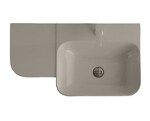 Превью фото №1  Раковина 40813 / PCV80D Althea Cover раковина подвесная 80x46  Матовый бетон Plus-Ton®