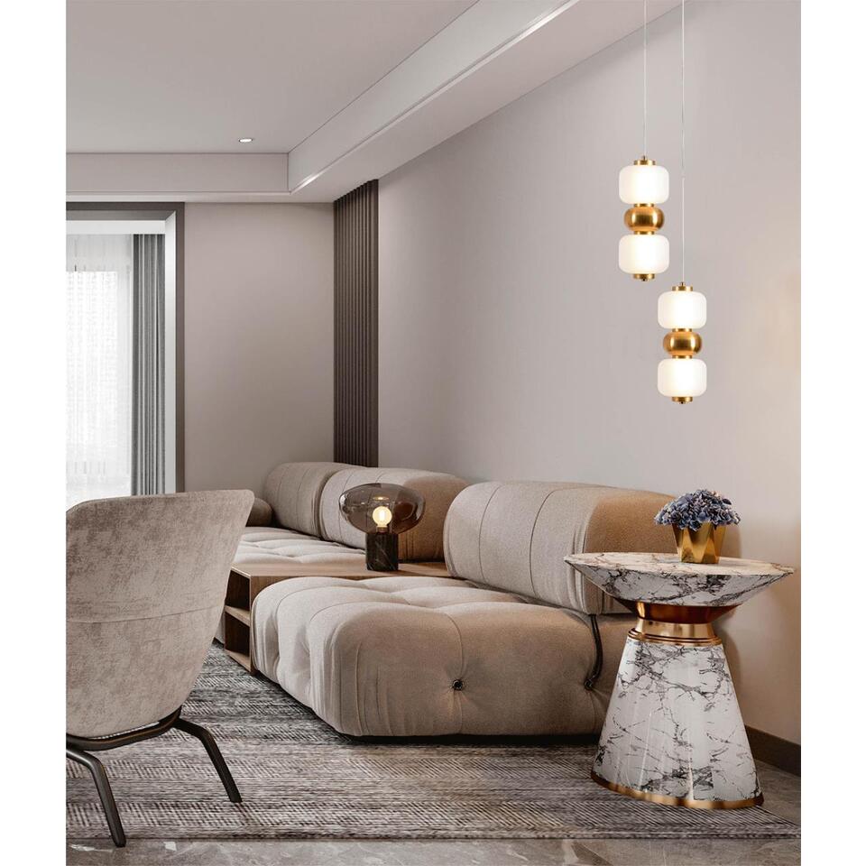 Фото №7  Подвесной светильник LUMION 8324/20L LEDIO LN26 377 бронза/белый, металл/стекло Подвес LED 10W 4000K 220V TAISHA