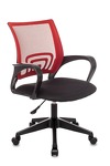 Превью фото №1  Кресло Кресло офисное TopChairs ST-Basic сетка/ткань красный