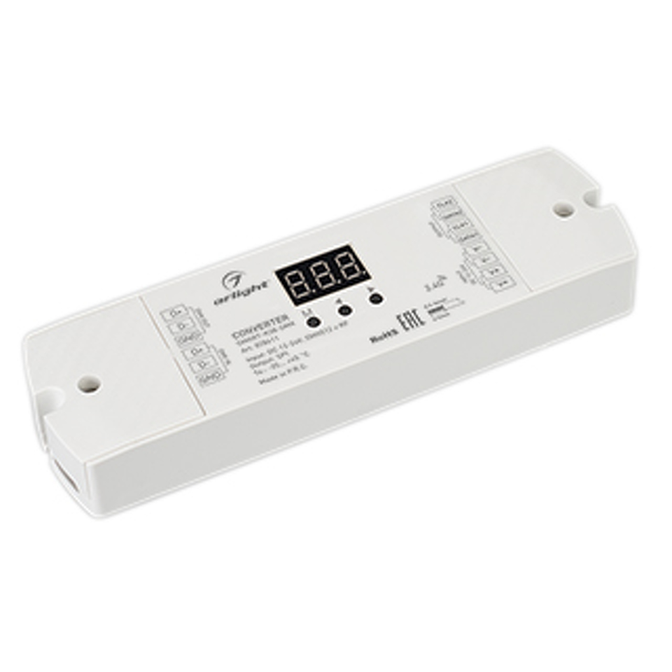 Фото №1  Arlight Конвертер SMART-K38-DMX (12-24V, SPI, 2.4G) ( IP20 Пластик, 5 лет)