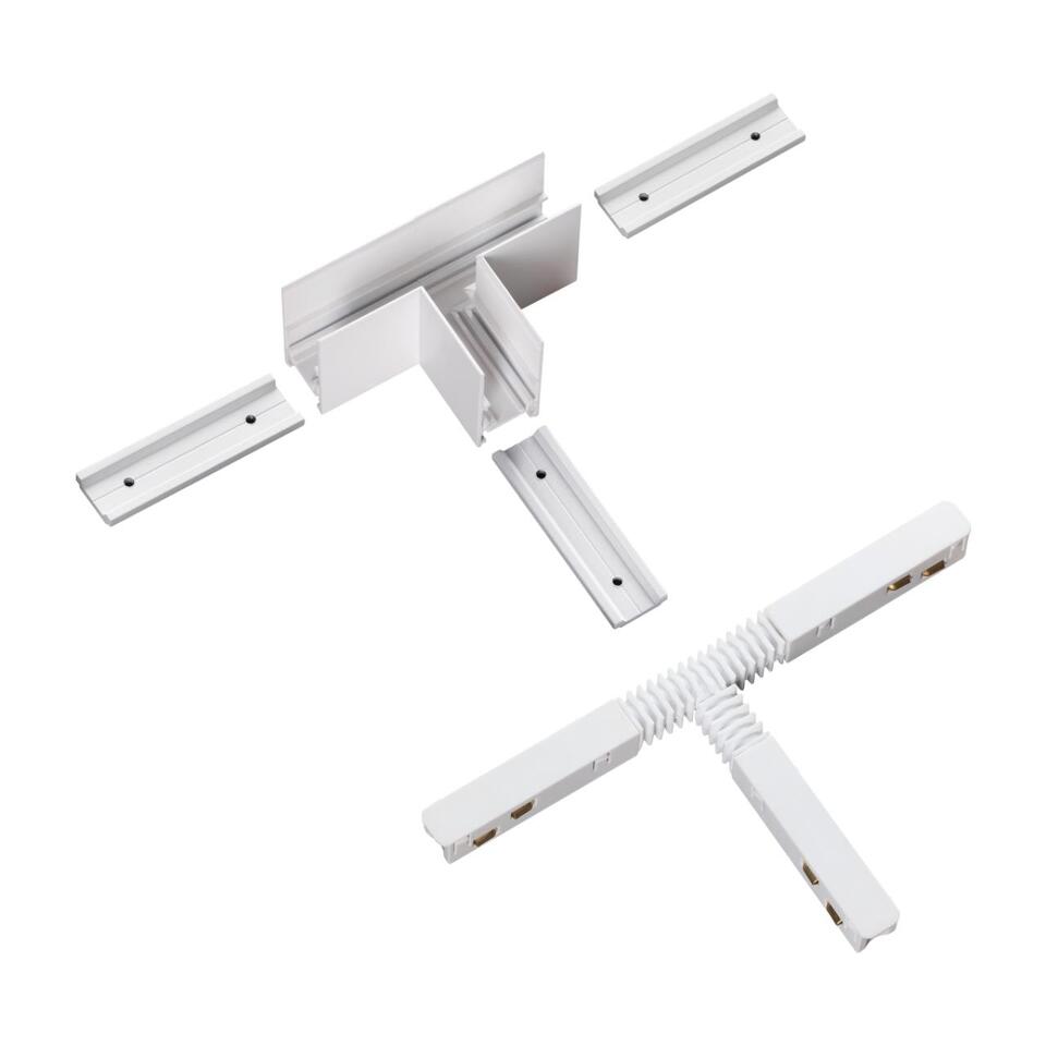 Фото №4  NOVOTECH 135125 SHINO NT21 043 белый Соединитель с токопроводом для шинопровода Т-образный IP20 48V FLUM