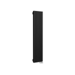 Превью фото №1  Радиатор Warmmet Luxe 60V длина 1500 мм секций 7 цвет черный тип подключения: нижнее правое