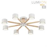 Превью фото №1  LUMION 8306/8C COMFI LN26 333 белый, дерево/металл Светильник потолочный GX53 LED 8*7W 220V VUDI