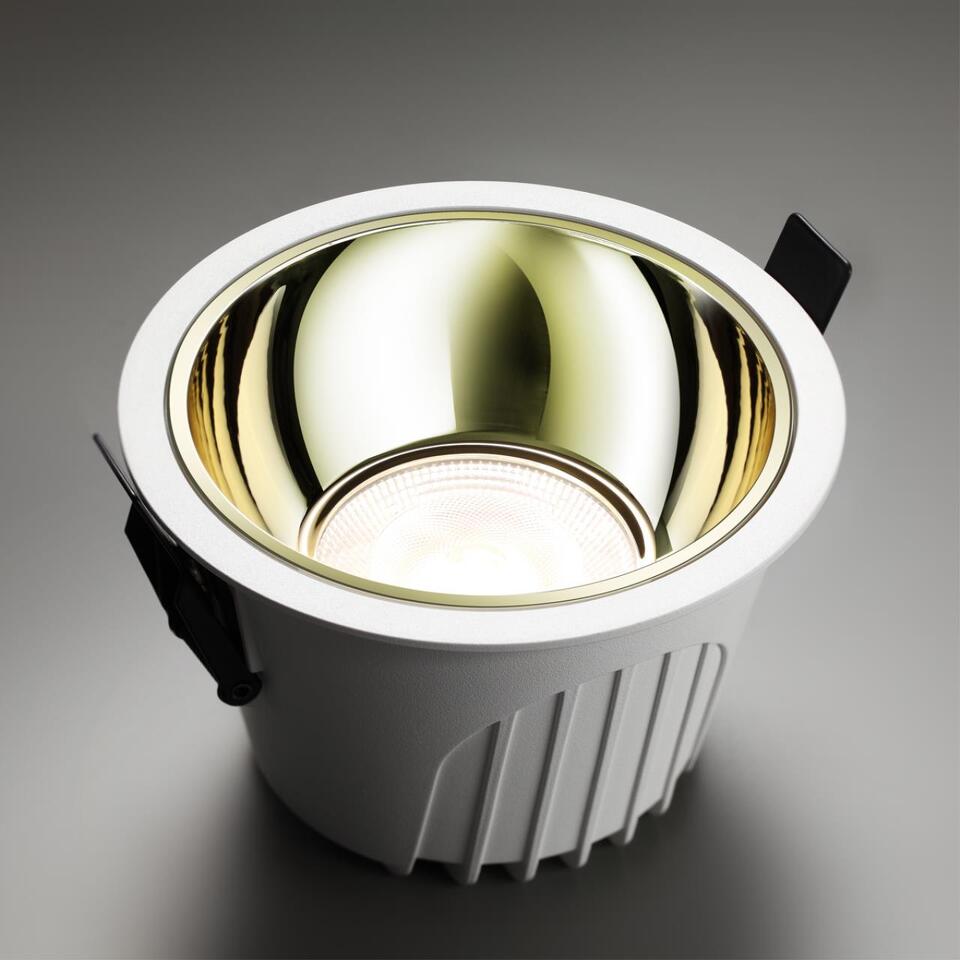 Фото №6  NOVOTECH 358696 SPOT NT21 462 белый/золото Светильник встраиваемый светодиодный IP20 LED 4000К 20W 100-265V KNOF