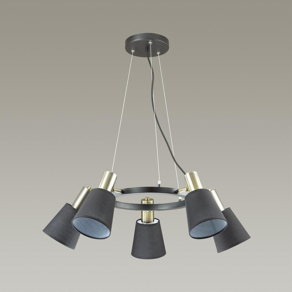 Фото №5  Люстра LUMION 3638/5 MODERNI LN19 000 черный Люстра E14 5*40W 220V MARCUS