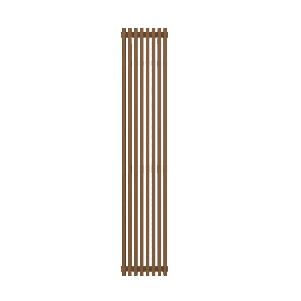 Фото №1  Радиатор Радиатор КЗТО QUADRUM 50 V 1500-8 Кофейный муар