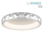 Превью фото №1  SONEX 7772/56L AVRA LED SN 566 Светильник металл/белый/серебряный LED 56Вт 3000/4000/6000K D500 IP43 ССТ LACUNA