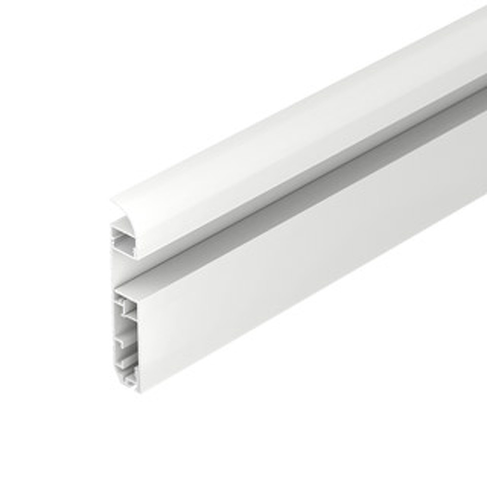 Фото №1  Arlight Профиль PLINTUS-H80-2000 WHITE ( Алюминий)