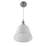 Превью фото №5  Подвесной светильник LUMION 8274/1A CLASSI LN26 046 никель/белый/серый, металл/керамика/ткань Подвес Е14 1*40W 220V VERMONT