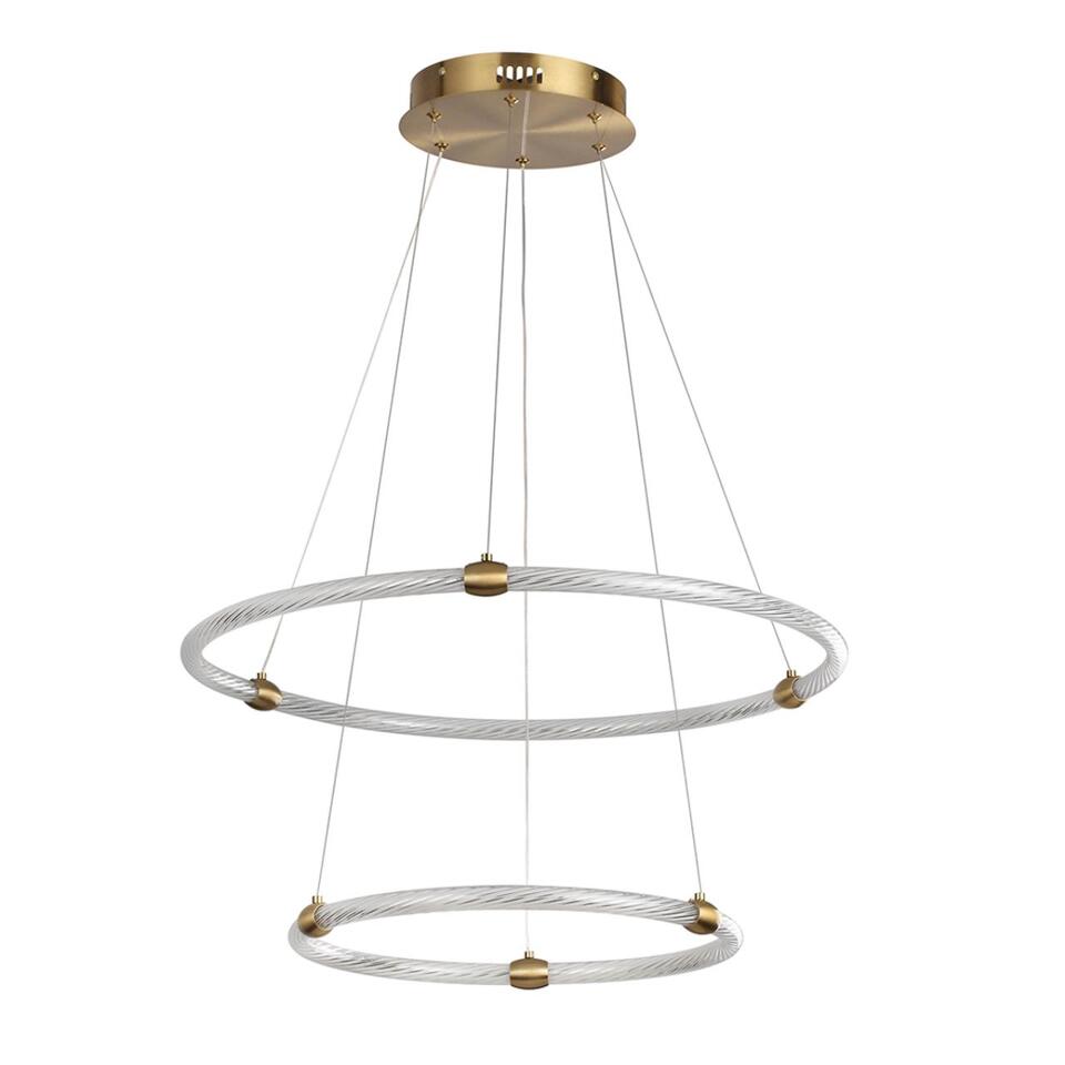 Фото №9  Подвесной светильник LUMION 8010/50L LEDIO LN25 000 золото/прозрачный, металл/акрилл Подвесной светильник LED 50W 220V 4000K TWINKLE
