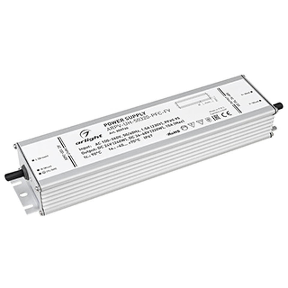 Фото №1  Arlight Блок питания ARPV-UH-50320-PFC-FV (24V 240W, 36-48V 320W, 10A) ( IP67 Металл, 7 лет)