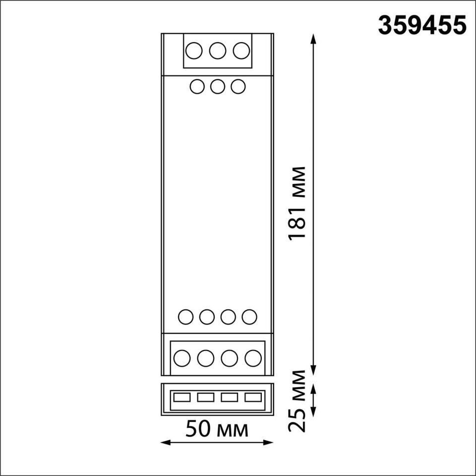 Фото №2  NOVOTECH 359455 DRIVE NT24 096 серый Драйвер IP20 200W 24V EASY