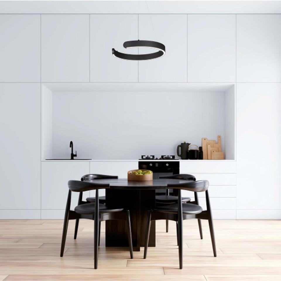 Фото №5  Подвесной светильник LUMION 6534/28L LEDIO LN26 265 чёрный Светильник подвесной LED 28W  3000/4000/6000К 220V INDIE