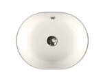 Превью фото №1  Раковина 41850 / PCV45A Althea Cover раковина накладная с переливом 45x35  Матовый лен Plus-Ton®