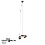 Превью фото №1  Подвесной светильник NOVOTECH 370975 OVER NT24 280 черный Светильник подвесной, длина провода 2м IP20 G9 7W 220V FELTO
