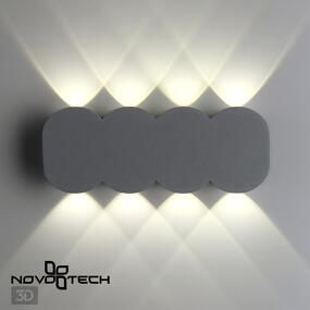Фото NOVOTECH 358561 STREET NT21 734 темно-серый Ландшафтный настенный светильник IP54 LED 4000K 8W 85-265V CALLE