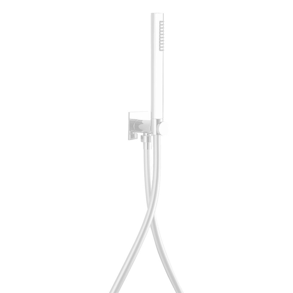Фото №3  SD004CXX AQUAelite душевой гарнитур из латуни Матовый белый, HRP 43/04Q