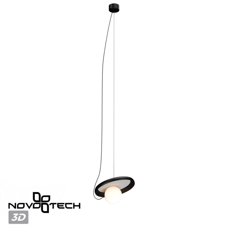 Фото №9  Подвесной светильник NOVOTECH 370975 OVER NT24 280 черный Светильник подвесной, длина провода 2м IP20 G9 7W 220V FELTO