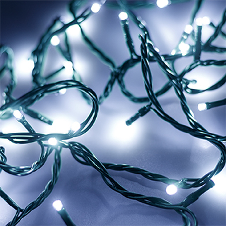 Фото №1  Ardecoled Светодиодная гирлянда ARD-STRING-HOME-5000-GREEN-50LED-FLASH WHITE (230V, 3.5W) ( IP20)