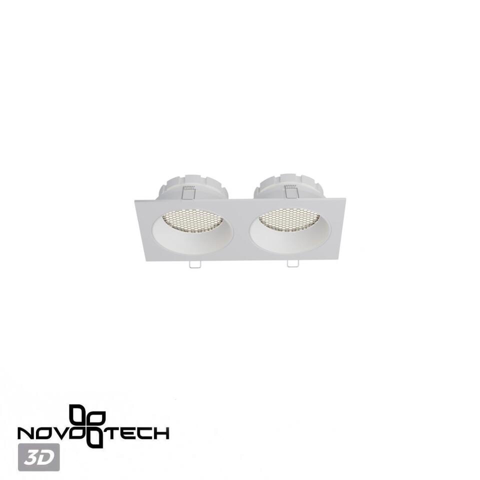 Фото №7  NOVOTECH 371007 WIR NT25 000 белый Светильник встраиваемый IP20 GX53 12W 220-240V GEMINI