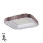 Превью фото №2  SONEX 7770/56L AVRA LED SN 578 Светильник металл/белый/мокко LED (56Вт+14Вт) 3000-6000K 500х500 IP43 пульт ДУ+подсветка SHARMEL