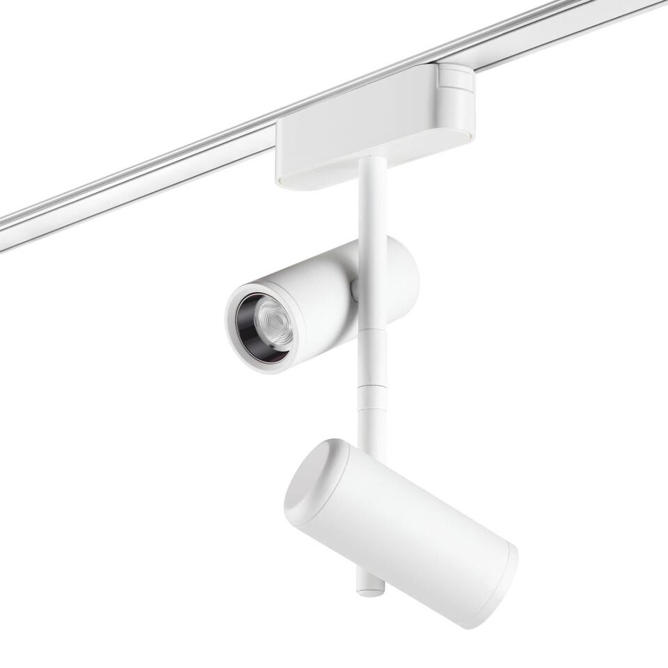 Фото №4  NOVOTECH 359107 SHINO NT23 187 белый Трековый светильник для низков. шинопровода IP20 LED 4000K 2*8W 48V 1360Лм SMAL