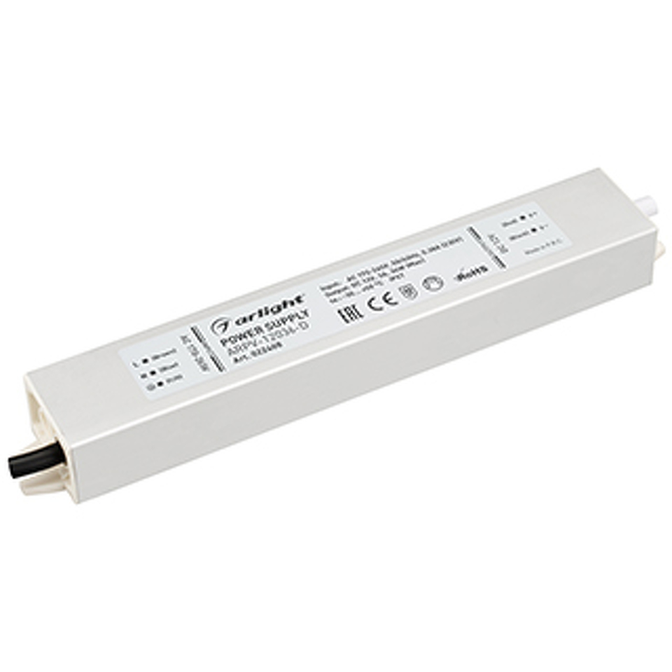 Фото №1  Arlight Блок питания ARPV-12036-D (12V, 3.0A, 36W) ( IP67 Металл, 3 года)