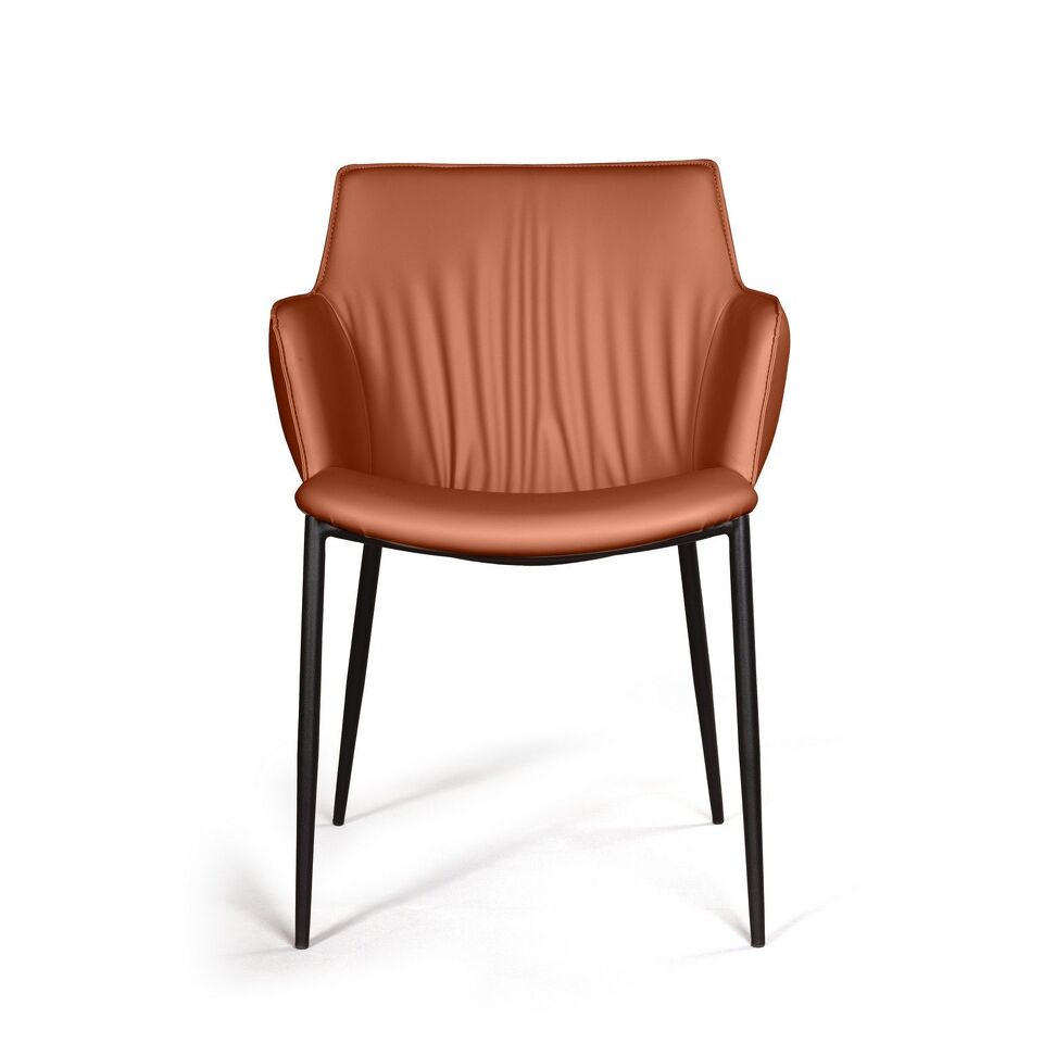 Фото №12  Top concept Стул с подлокотниками София, иск.кожа soft-touch, терракот