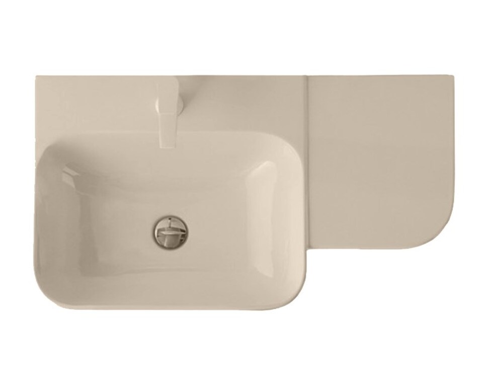 Фото №10  Раковина 40820 Althea Cover раковина подвесная 80x46  Матовый бежевый Plus-Ton®