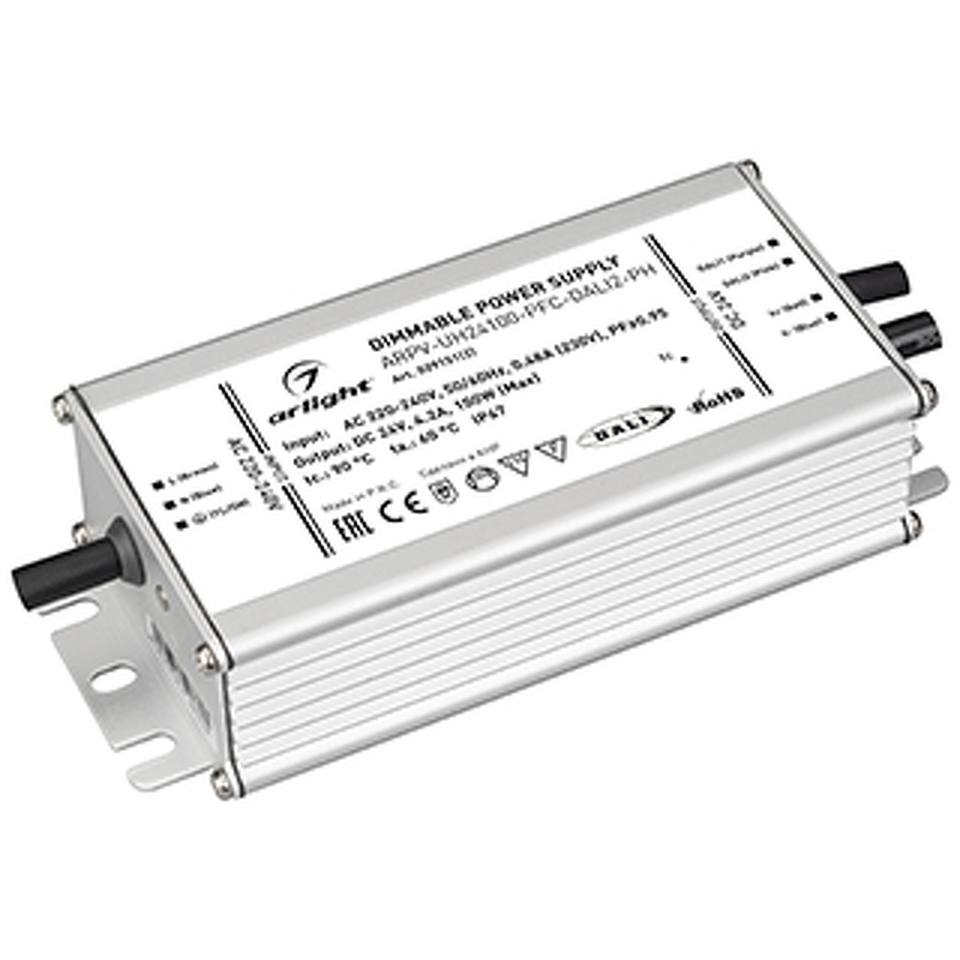 Фото №1  Arlight Блок питания ARPV-UH24100-PFC-DALI2-PH (24V, 4.2A, 100W) ( IP67 Металл, 7 лет)
