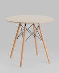 Превью фото №2  Стол Eames DSW NEW D80 бежевый