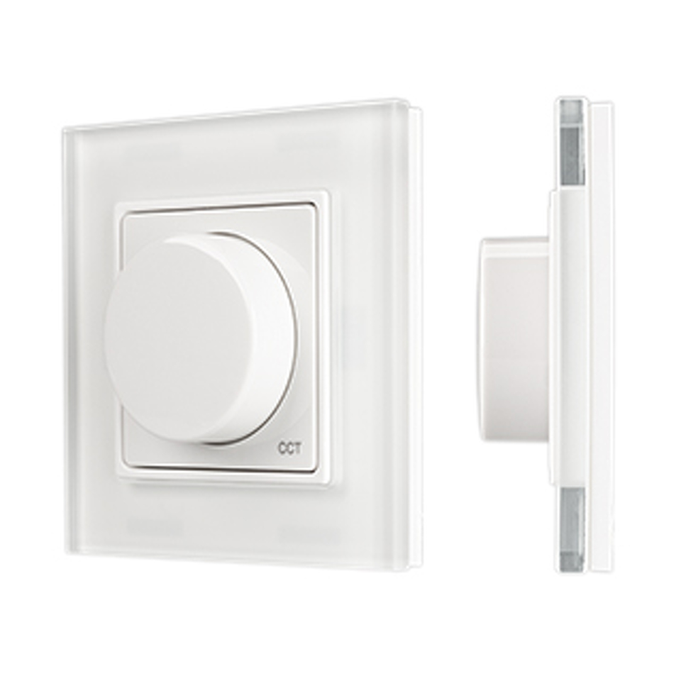 Фото №1  Arlight Панель SMART-P52-MIX-G-SUF (3V, 1 зона, Rotary, 2.4G) ( IP20 Пластик, 5 лет)