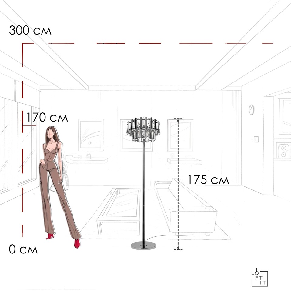 Фото №8  Торшер 10438F Торшер LOFT IT Boucle