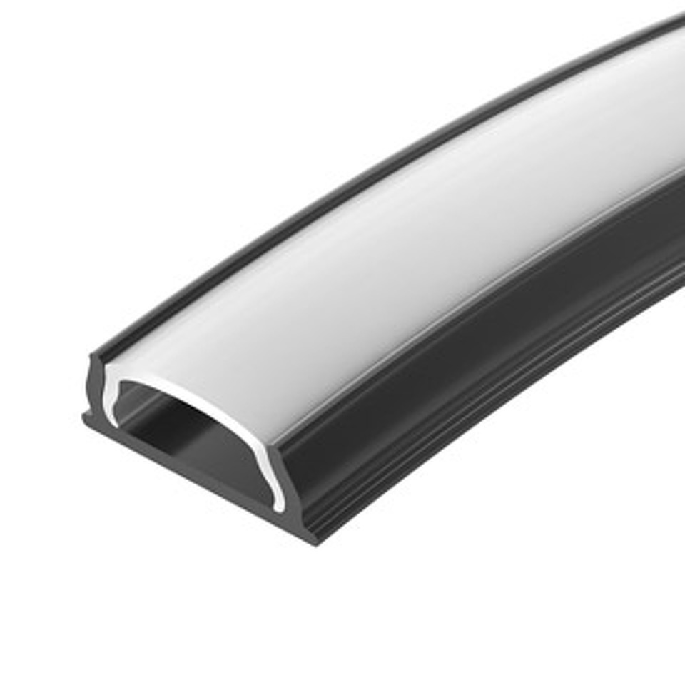 Фото №1  Arlight Профиль ARH-BENT-W11-2000 ANOD BLACK ( Алюминий)
