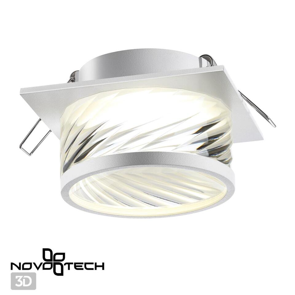 Фото №5  NOVOTECH 370921 SPOT NT22 512 белый Светильник встраиваемый IP20 GU10 9W 220V GEM