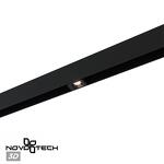 Превью фото №1  NOVOTECH 359513 SHINO NT24 128 черный Трековый светильник для низковольтного шинопровода IP20 LED 3W 48V 3000K 120Лм FLUM