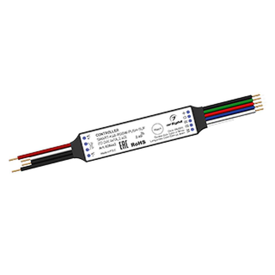 Фото №1  Arlight Контроллер SMART-K48-RGBW-PUSH-SUF (12-24V, 4x1A, 2.4G) ( Пластик)